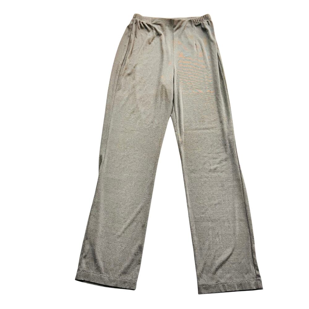 Chico's Gray Pull On Straight Leg Pants Size S Small